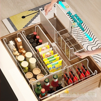Кутия за съхранение на подправки, прибиращ се шкаф, органайзер за чанти за бутилки и подправки, кухненско отделение, чанта, стойка за съхранение на подправки
