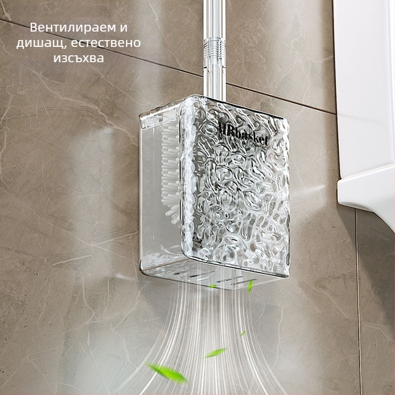 Тоалетна четка с ледников модел, домакинска четка за тоалетна с не-мъртъв ъгъл, тоалетна четка за тоалетна, артефактна четка за тоалетна, стенен монтаж