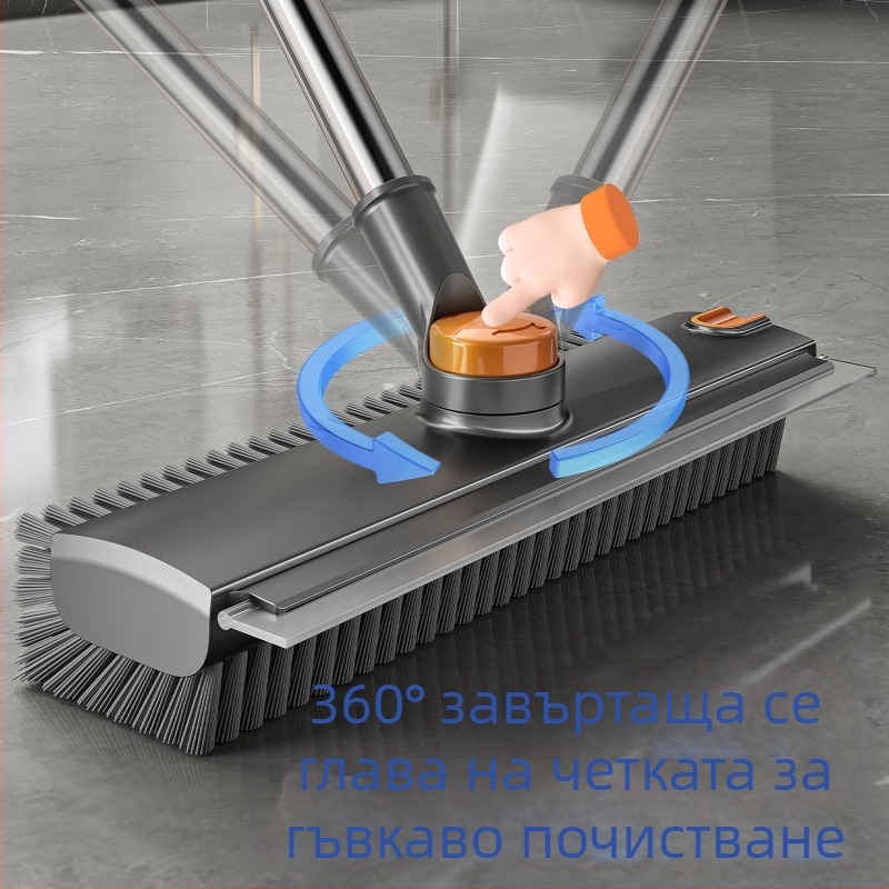 Четка за под, четка за тоалетна, специална твърда четка за под с дълга дръжка, почистване на баня, четка за тоалетна с килими