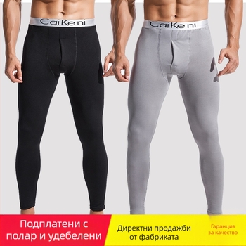 Мъжки дълги джобове, тесни клинове, подходящи за зимни топли панталони, линеен панталон, младежки панталон с поларена подплата, тънък памучен панталон