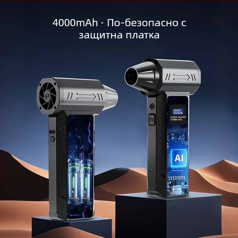 Юли 2025 г. Нов ръчен преносим автомобилен прахосмукачка Violent Turbo Fan