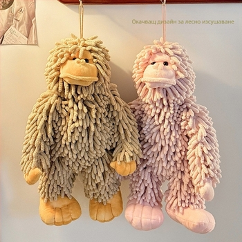 Сладка триизмерна кукла от шенил, хандбал, кухня, баня, супер абсорбираща кърпичка, висяща кърпа, кърпа