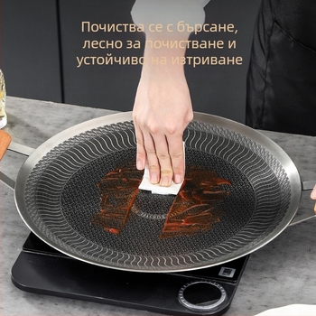 Барбекю плоча от неръждаема стомана 316 с незалепващо покритие, външна къмпинг печка, електрическа керамична индукционна печка, специален тиган за грил, преносимо барбекю