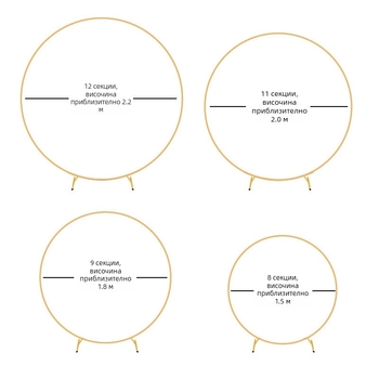Комплект скоби за арка от железен пръстен с балони, единична тръбна скоба, сватбен фон, декоративна стойка, сватбена кръгла арка от балони