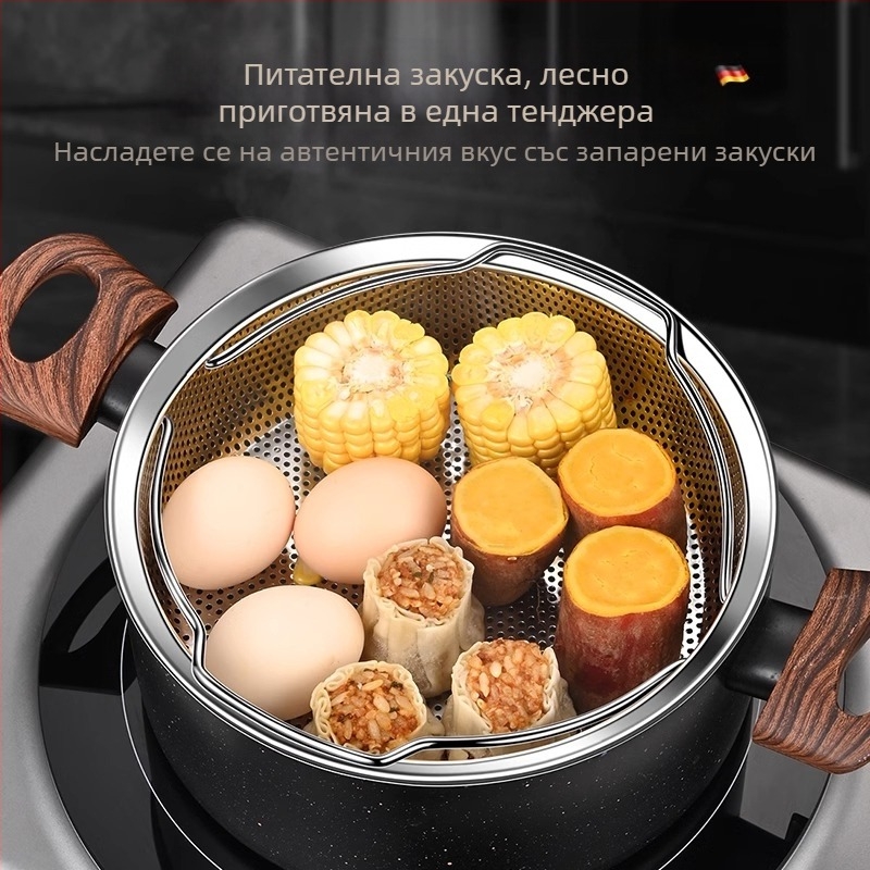 304 Неръждаема стомана Параход Ориз Водоустойчив Удебелен Параход Задушени Зеленчуци Задушени Кифлички с Дръжка Задушаваща Решетка Задушаваща Решетка Задушаваща Решетка