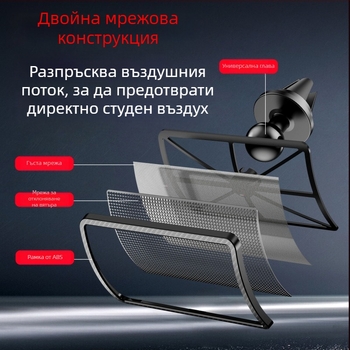 Лятно анти-директно издухване на предното стъкло за климатик за кола, декорация на изхода за климатик за кола, модифицирано предно стъкло