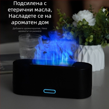 Нов трансграничен симулационен пламъчен ароматен дифузер, цветен овлажнител, USB настолен офис, домашен въздух, ароматно овлажняване