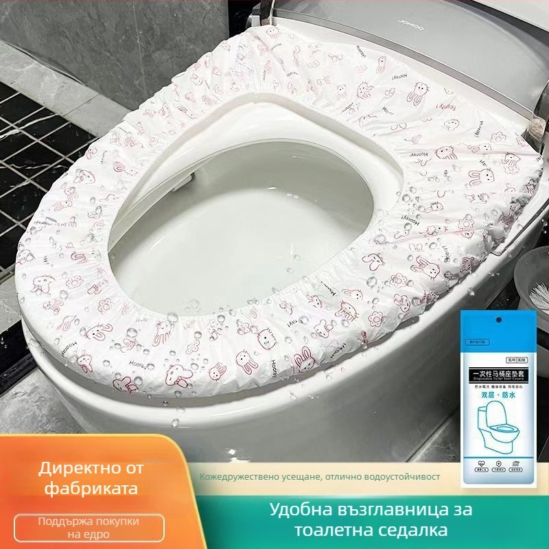 Тоалетна възглавница за еднократна употреба, пътна артефактна двуслойна удебелена водоустойчива тоалетна възглавница за бременни жени, против мръсотия, тоалетна хартия