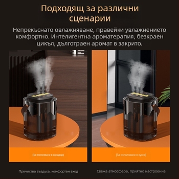 Нов трансграничен овлажнител с три струи, голям спрей 3L, голям капацитет, домакински, безшумен овлажнител за бременни бебета с нощна светлина