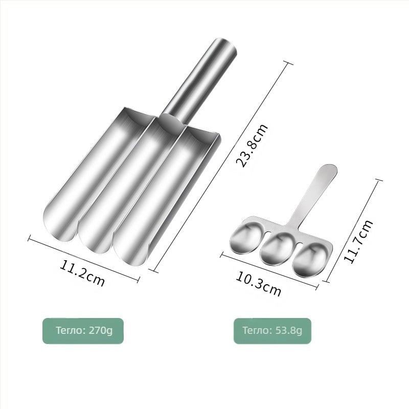 Форма за кюфтета от неръждаема стомана 304, артефакт от рибни кюфтета, форма за кюфтета, плъзгач за скариди и крокет.