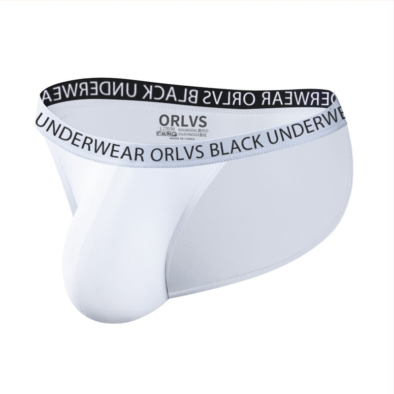 Секси тънък колан за мъже, бельо, готини тънки модални бикини с висок цепка и ниска талия, голяма чанта, модерни