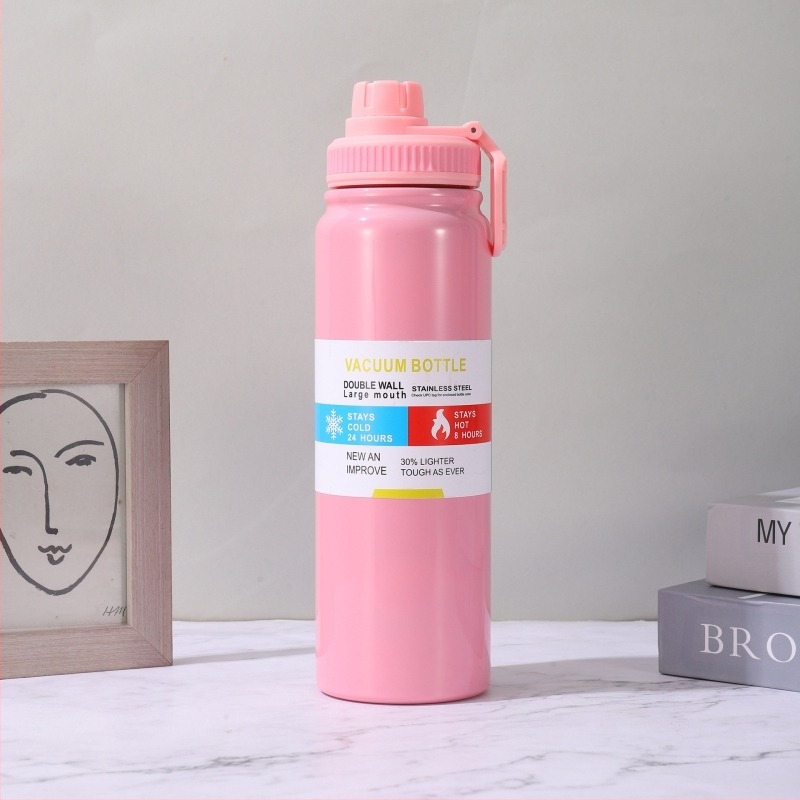 Трансгранична гореща 304 неръждаема стомана космическа тенджера на открито с голям капацитет спортна чаша за вода бизнес подарък термос чаша на едро