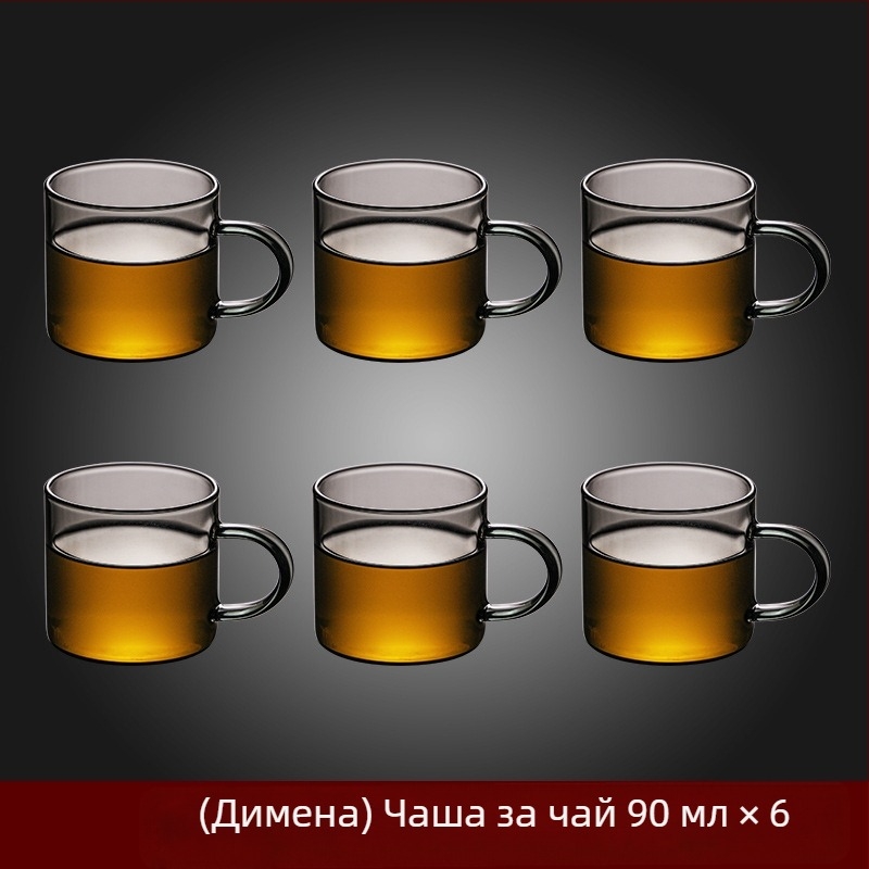 Боросиликатна стъклена кана piaoyi Cup, устойчива на висока температура, чайник за разделяне на чай с дървена дръжка, чайник за цветя, домашен комплект за приготвяне на чай