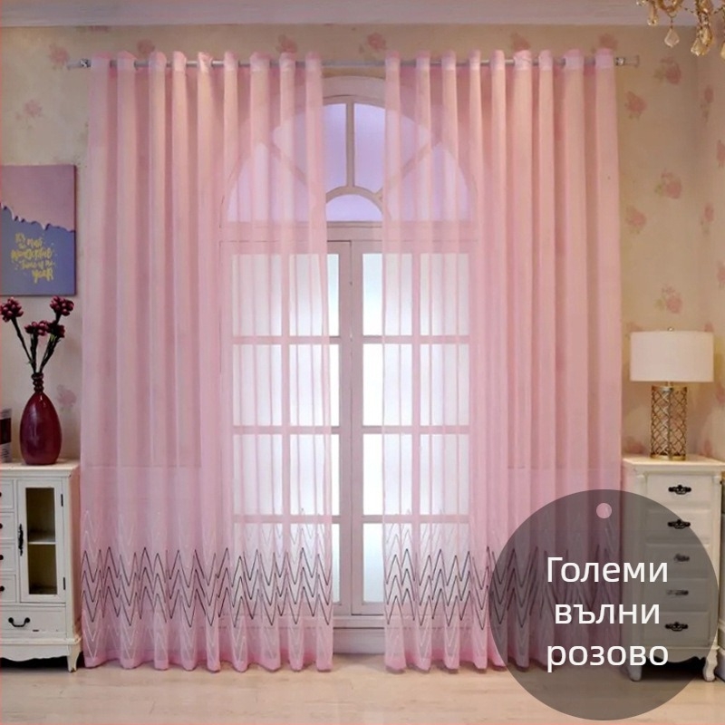 Търговия на едро френски дантелен екран за прозорец за всекидневна спалня полу-сенчещ екран за прозорец романтична бяла дантелена балконска завеса