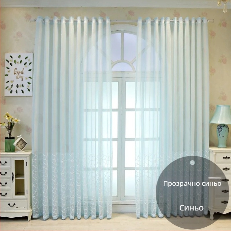 Търговия на едро френски дантелен екран за прозорец за всекидневна спалня полу-сенчещ екран за прозорец романтична бяла дантелена балконска завеса