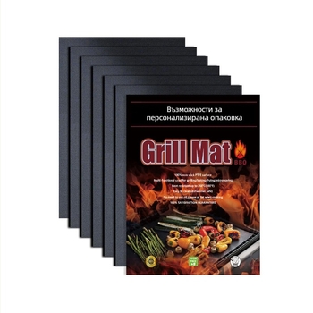 Подложка за барбекю, устойчива на висока температура, маслоустойчива подложка, домакинска тефлонова подложка за барбекю, незалепваща подложка за фурна, подложка за барбекю