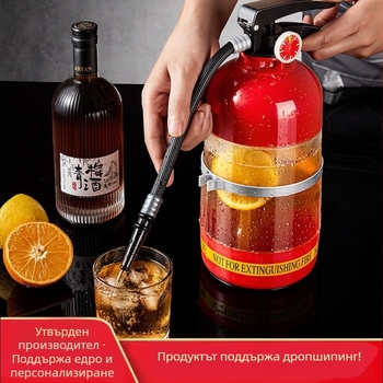 Нетна червена креативна бирена бъчва с ръчно налягане, пожарогасител, вино, оръдие, наливна бира, машина за напитки, бъчва за вино, мини диспенсър за вода