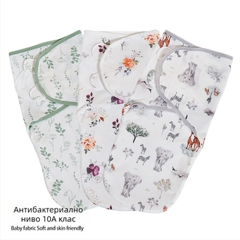 Пролетно и лятно одеяло за новородено бебе от чист памук, одеяло за новородено, дишаща бебешка кърпа против скачане, детско одеяло