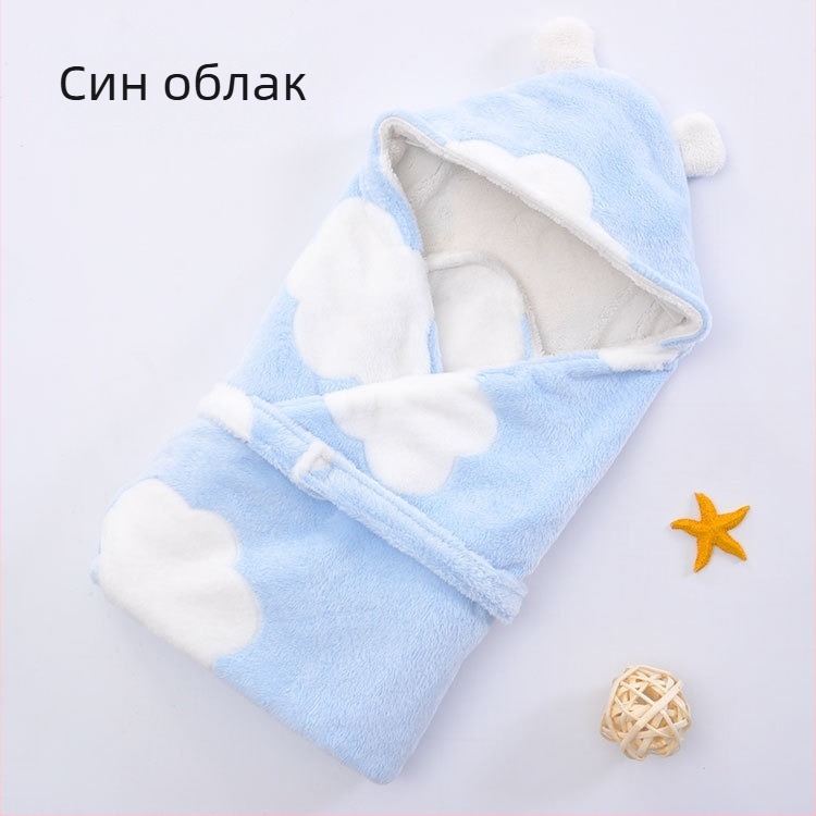 Бебешко одеяло Зимно удебелено спален чувал за новородено Бебешко топло есенно и зимно одеяло Супер меки продукти за новородени