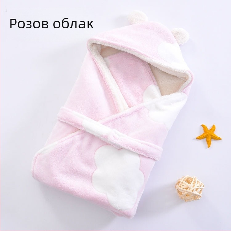Бебешко одеяло Зимно удебелено спален чувал за новородено Бебешко топло есенно и зимно одеяло Супер меки продукти за новородени