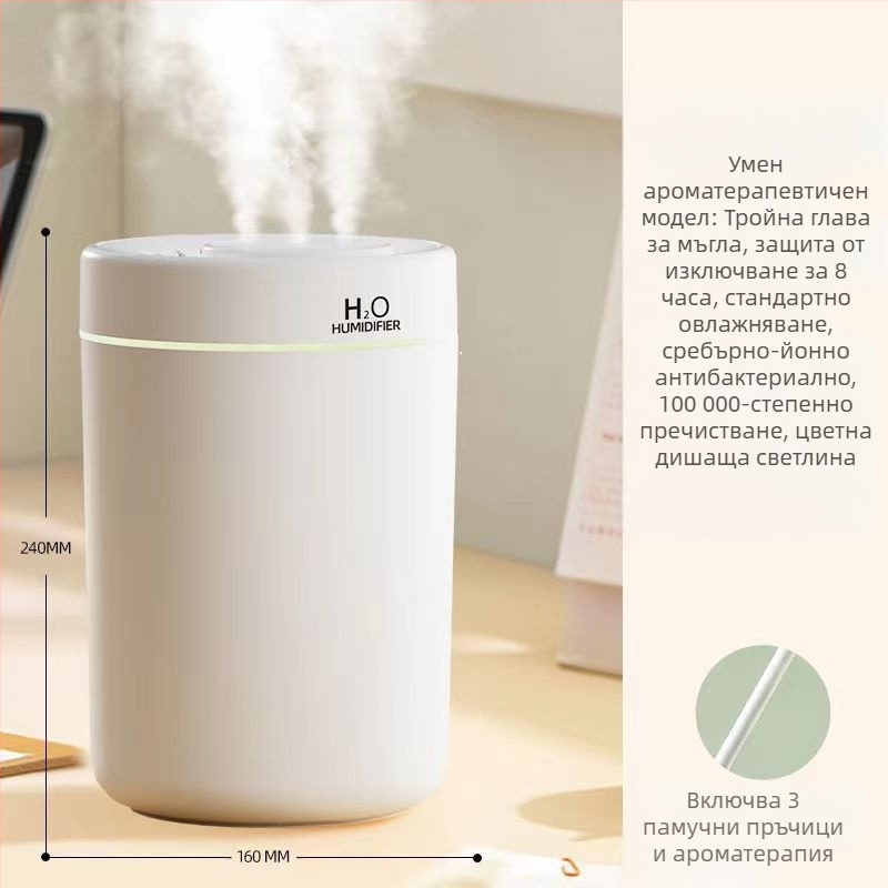 Домашен овлажнител за спалня без звук голям капацитет настолен овлажнител за мъгла пречистване на въздуха майка и дете арома дифузер подарък