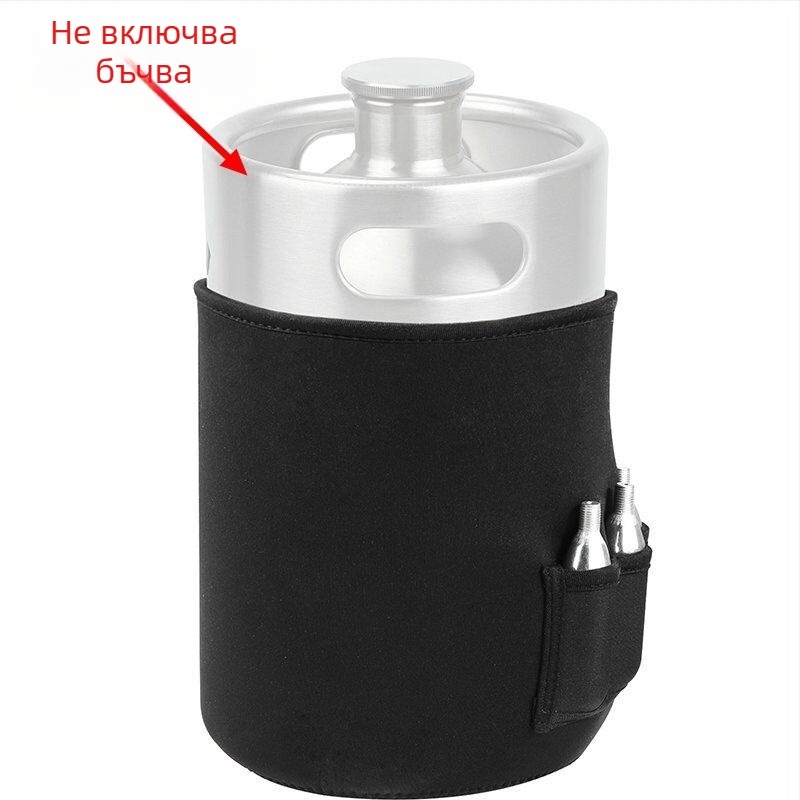 Мини бирена бъчва от неръждаема стомана 304 2L/3.6L/5L/10L, бъчва за бяло вино, домашно приготвена бира, кана за алкохол