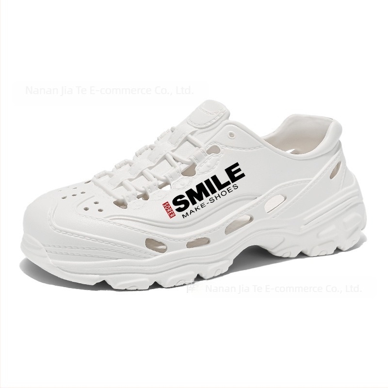 Летни сабо с мека подметка за през границата, леки обувки за родители и деца, ежедневни плажни обувки, сандали с усещане за акане, мъжки обувки с дебела подметка