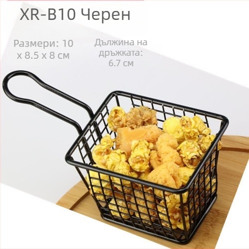 Американски стил Креативни прибори за хранене Железна кошница за пържени закуски Кошница с пържени картофи Кошница с пържени десерти Пържено пиле Кошница за хляб Чиния Контейнер