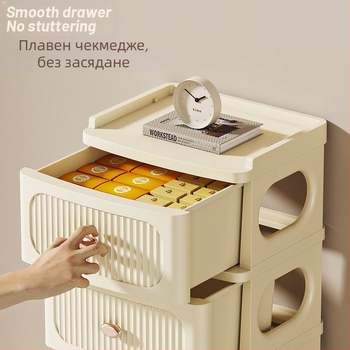 Шкаф за съхранение, многослоен шкаф за съхранение, подвижни дрехи, играчки, закуски, удебелен нов шкаф с чекмеджета