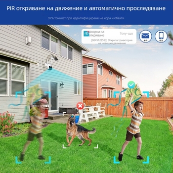 Безжична мрежова домашна камера за видеонаблюдение Smart HD мобилен телефон с дистанционно управление wifi слънчева нискоенергийна камера