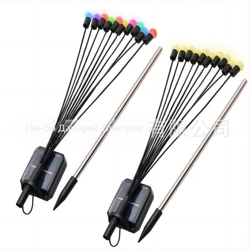 Соларна светулка, декоративна светлина за тревна площ на открито, медуза, атмосфера, празнична люлка, заземяваща градинска светлина