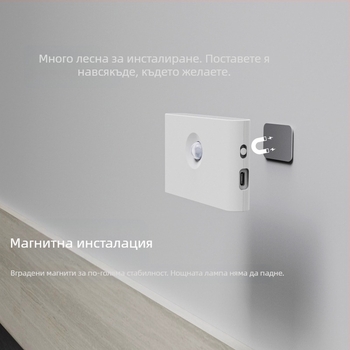 Трансгранична връзка интелигентна нощна лампа за човешко тяло, индукционна лампа за спалня, коридор, стълбище, автоматично управление на светлината, магнитна лампа, нощна лампа