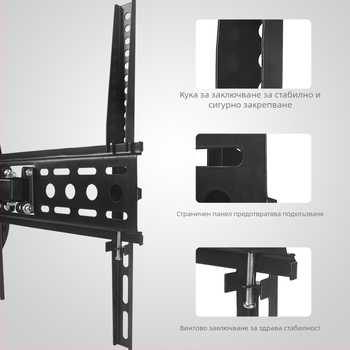 26-55-инчова телескопична въртяща се стойка за телевизор, стойка за телевизор, марка на LCD монитор, универсална въртяща се телескопична