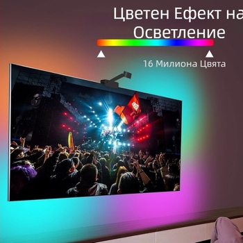 ТВ ТВ Фантомен цвят Същият екран Фонова светлина на телевизора Интелигентна фонова светлина на екрана Синхронизация на екрана Светлина за свързване на екрана