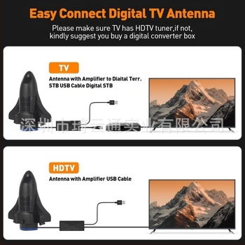Amazon Private Model Нова вътрешна и външна телевизионна антена HDTV антена DVB-T2 High-Definition цифрова телевизионна антена