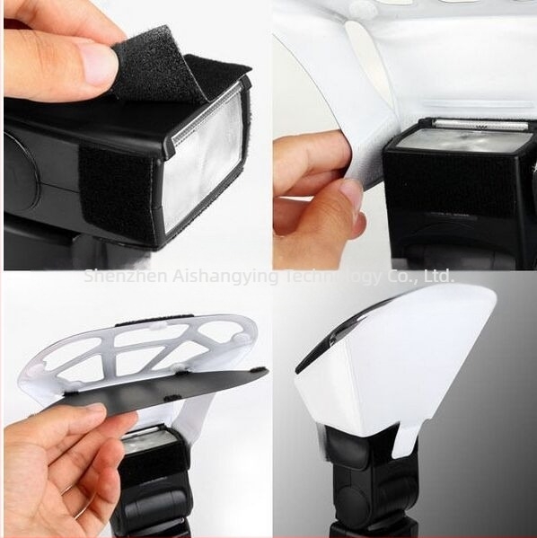 Многофункционален външен рефлектор за светкавица с мек капак и пет части от светлоотразителна лопатка