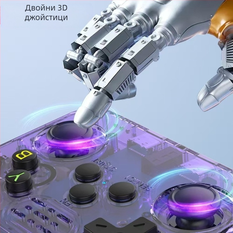 Трансгранична R36S преносима игрова конзола с отворен код Linux система 3,5-инчов IPS екран, преносима