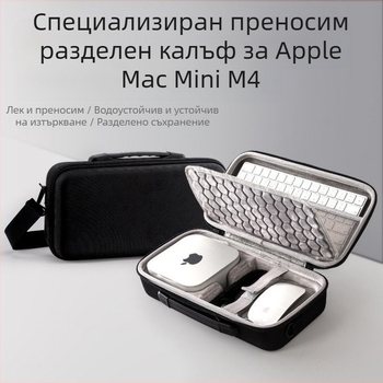 Подходящ за Apple Apple Mac Mini M4 чанта за съхранение на клавиатура и мишка, вградена специална чанта за контрол на платката