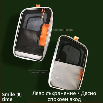 Раница за носене на котки Smile Time, преносима, сгъваема, за външна употреба, с голям капацитет, дишаща чанта за домашни любимци