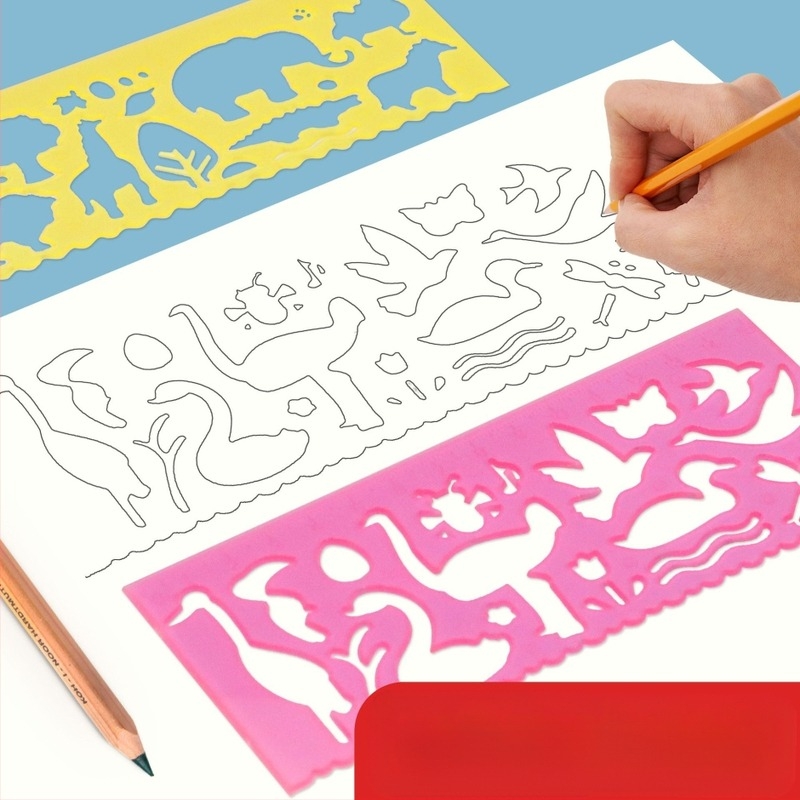 Специална линийка за ръкописни вестници, многофункционална линийка, линийка за рисуване на едро, линийка за шаблони за рисуване и анимация