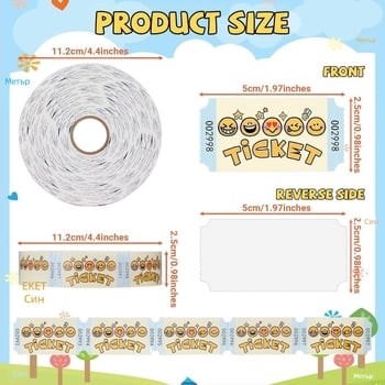 Новите билети за лотарийни игри на Amazon са подходящи за събития, класни стаи, училище, карнавални класни стаи, семейни игри с награди.