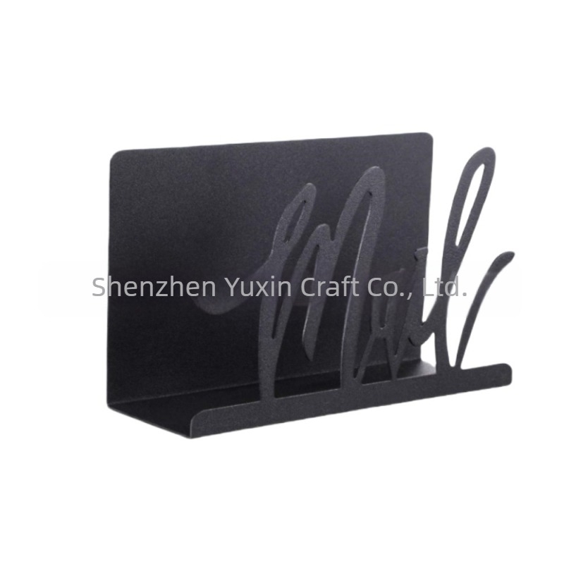 Метална стойка за организиране на поща, скоба за съхранение на папки за поща за дома и офиса