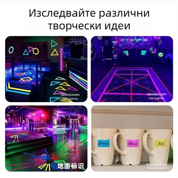 UV флуоресцентна платнена лента, фотографски екип, маркиращ реквизит, позиционираща сцена, номер на маркировка, високолепваща износоустойчива платнена лента с шарки