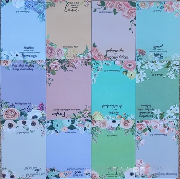 Трансгранично цвете Дванадесет цвята костюм Лепенки в стил Ins висок клас ретро ръчни бележки за сметка, откъсваеми, повтарящи се