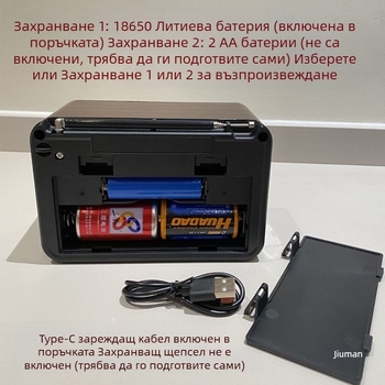 Изнесен в Съединените щати винтидж радио многобандов полупроводников презареждащ се многофункционален Bluetooth високоговорител с голям обем