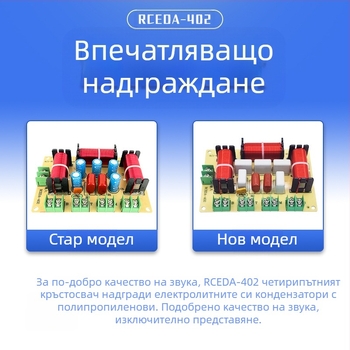 Честотен делител Един висок Един среден Два ниски Четирилентов аудио безспоен домашен високоговорител Модифициран делител