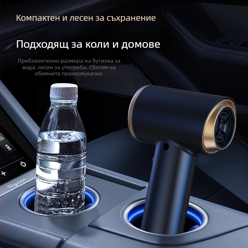 Нова ръчна прахосмукачка за дома за кола, малка безжична, супер всмукателна, мощна мини прахосмукачка за кола и закрито