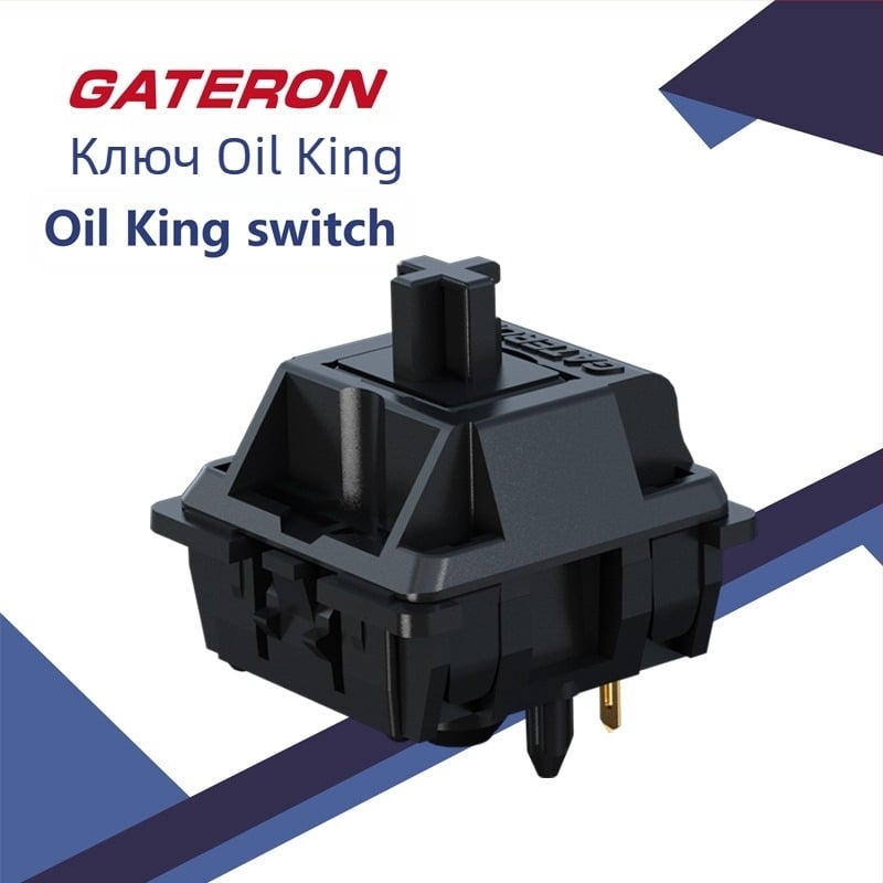 GATERON jiadalong oil king oil king вал самоовлажняващ се линеен ръчен сензор 55gf механичен клавиатурен превключвател 5pin