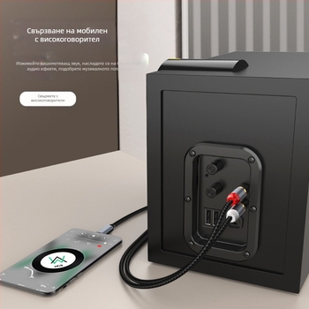 Трансграничен Type-C към RAC Lotus Line 1/2 AUX към RAC за iPad Huawei Samsung Google Plus