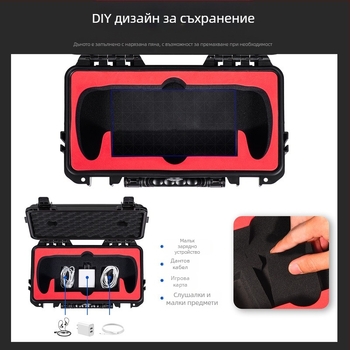 Startrcgames Кутия за съхранение Playstation Portal Bag Взривоустойчив, Влагоустойчив и Защитен от Мухъл Ръчен Водоустойчив Калъф